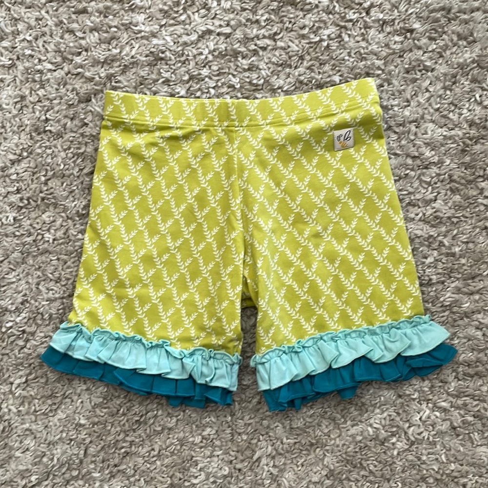 Girls Wild Flower Shorts Size 10